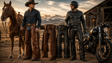 Leather chaps vs Western chaps comparison for riders, ranchers, and cowboys