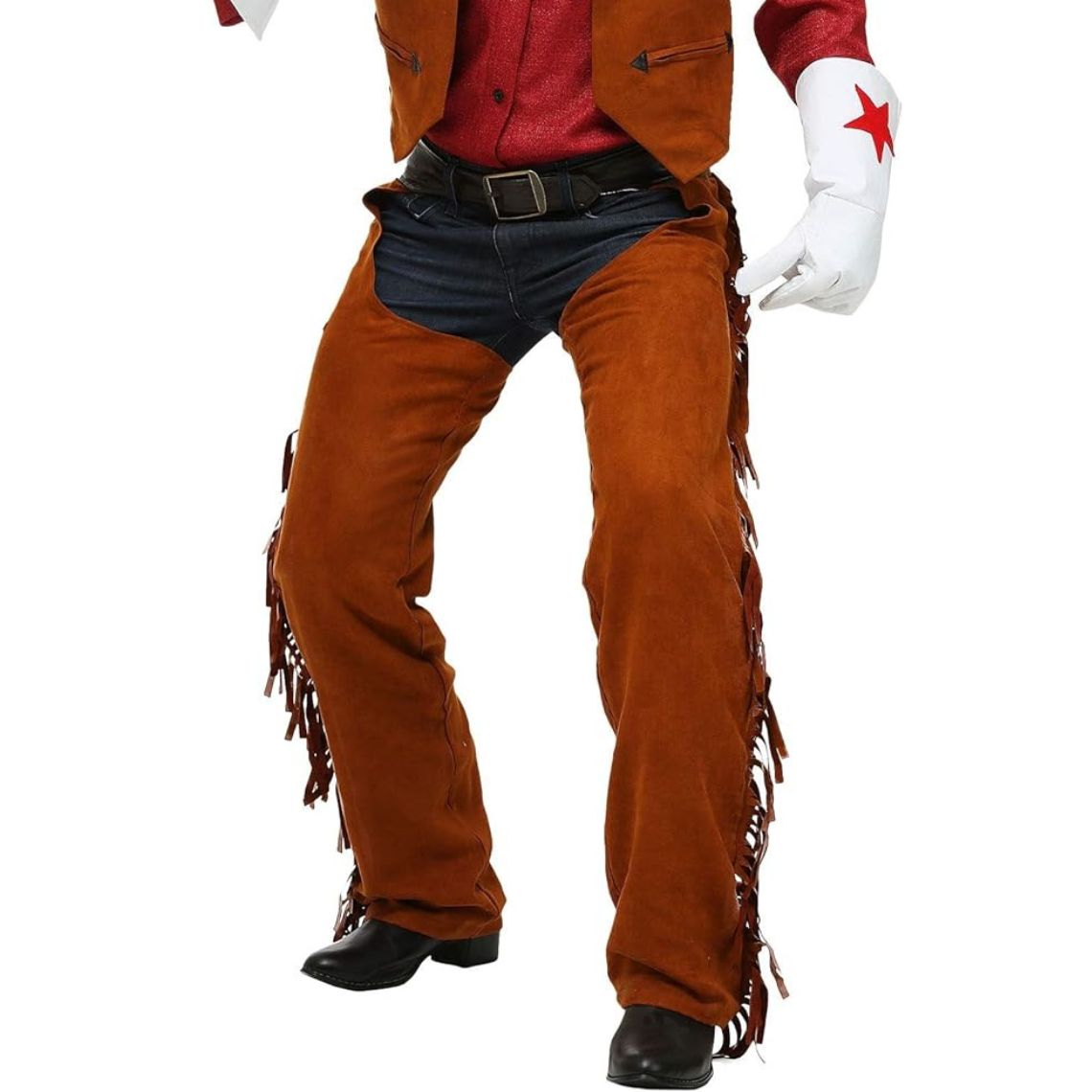 western riding chaps fringe detail men