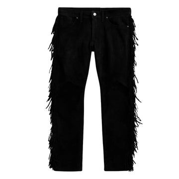 black western riding chaps full length leather pants