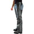 side view motorcycle leather chaps men