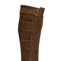mens equestrian half chaps side view panel design leather riding gear