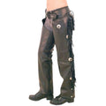 heavy duty western chaps adjustable belt and fringe